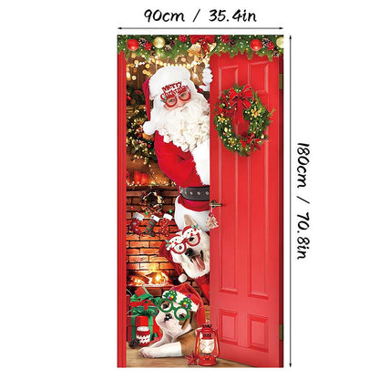 ⏰Ünnepi akció 70% kedvezménnyel!!🎄Karácsonyi ajtópanel azonnali ünnepi dekorációhoz