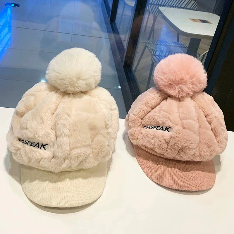 💁‍♀️A legjobb téli ajándék🎁👒 - Női téli sapka 2025 rövid karimájú🥰