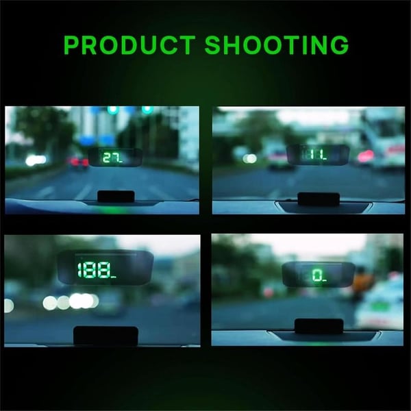 🚗 Head-up kijelzős autós GPS digitális sebességmérő – HUD autókhoz, teherautókhoz és motorkerékpárokhoz