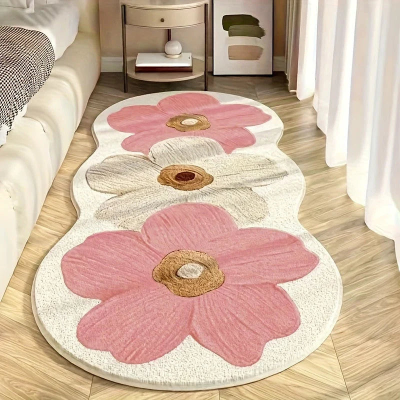 🌸Finom, szabálytalan virágmintás szőnyeg