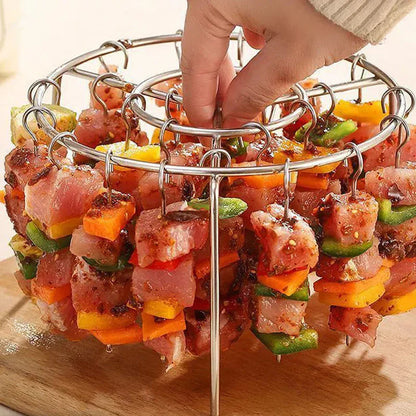 🥩Levegős fritőz, függőleges kebab grill + ingyenes hőálló kesztyűk🍤