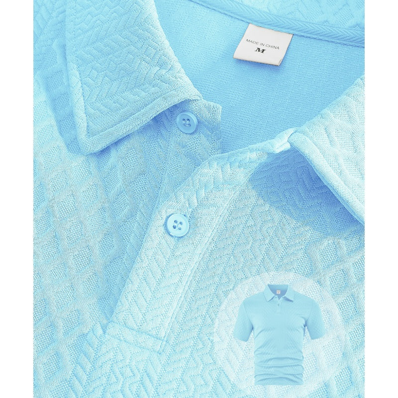 👕 50% KEDVEZMÉNY! 💎 Férfi kétrészes szett rombuszmintával - rövid ujjú ing és rövidnadrág - légies, gyűrődésmentes és laza nyári megjelenés ☀️