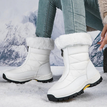 【EU36-42】❄️Téli női PU csizma pamut és polár béléssel