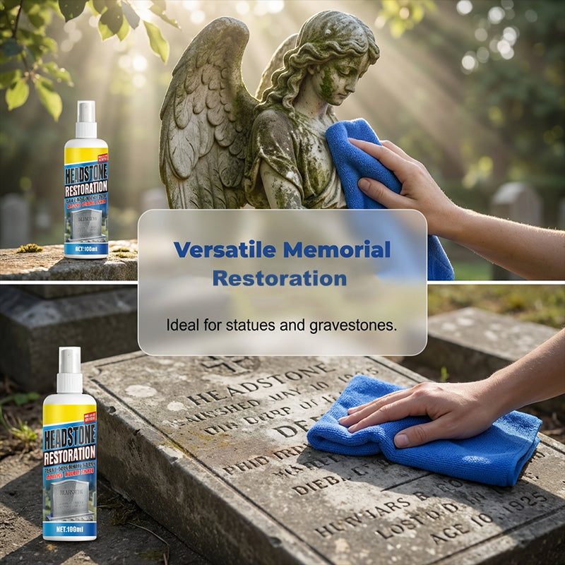 Sírkőtisztító spray – gyorsan ható