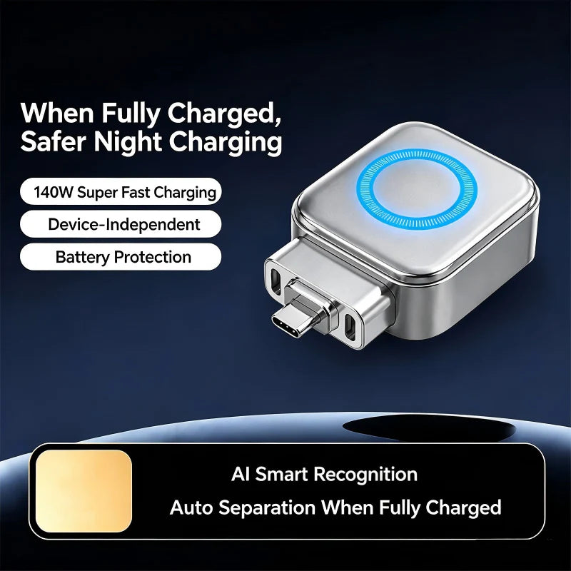 🛡️⚡Hordozható gyorstöltő adapter automatikus kikapcsolással