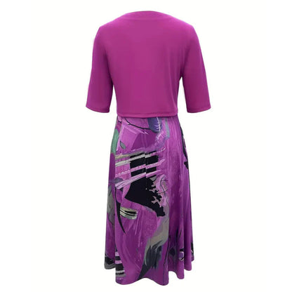 🔥Korlátozott ideig érvényes ajánlat: 50% kedvezmény💎👗Kétrészes női szett - rövid kardigán és ujjatlan ruha, elegáns és kifinomult😍