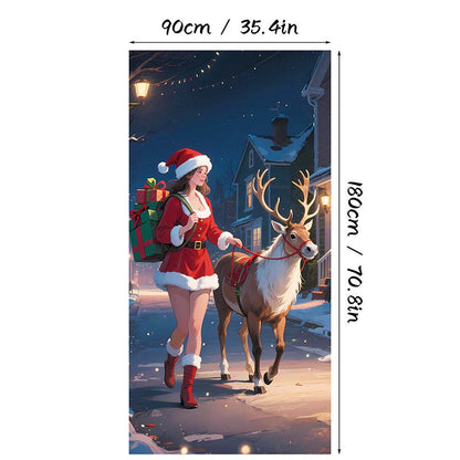 ⏰Ünnepi akció 70% kedvezménnyel!!🎄Karácsonyi ajtópanel azonnali ünnepi dekorációhoz