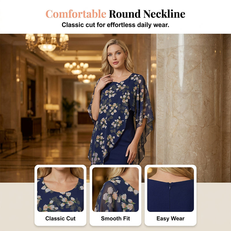 👗 MOST 50% KEDVEZMÉNY!🌸 Elegáns virágmintás kétrészes szett – blúz és ruha – sikkes bohém nyári szett ✨