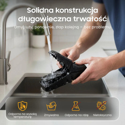 Újrafelhasználható patkánycsapda nagyon érzékeny kioldó mechanizmussal