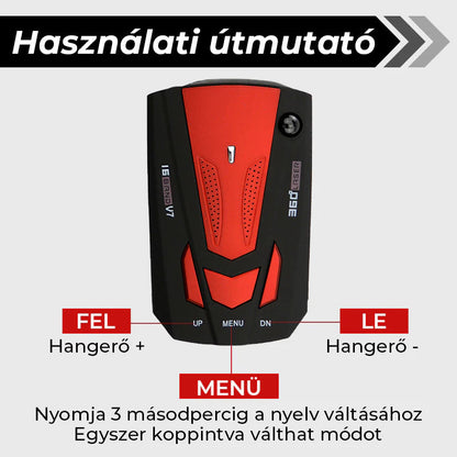 Intelligens autó sebességmérő radardetektor