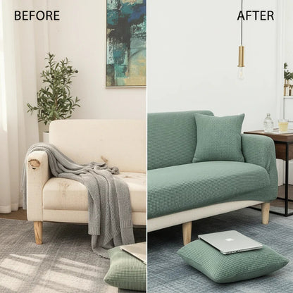 Kötött, rugalmas jacquard kanapéhuzat