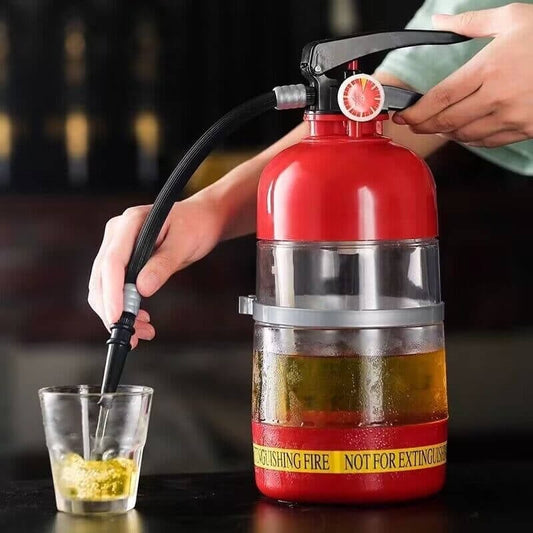 Népszerű tűzoltó készülék alakú sörösvödör - egy rendszer a sör kézi préselésére hordóban - ideális nyilvános bemutatókra és futballpartikra 🍻⚽