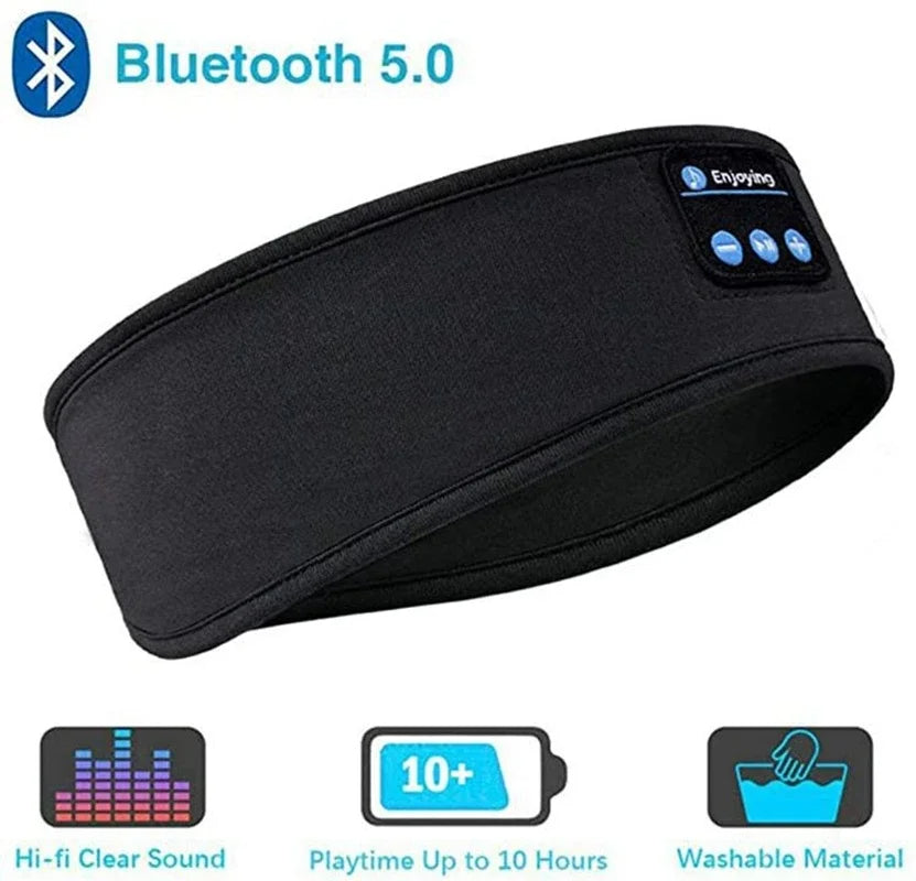 Bluetooth 5.0 fejpántos fejhallgató alváshoz – Zene, kényelem és mély alvás