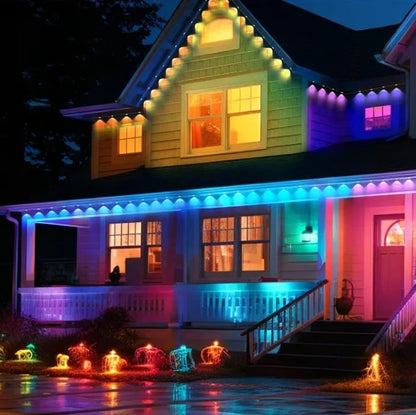 ⏰Utolsó napi kiárusítás🌈Intelligens Rainbow LED állandó kültéri világítás