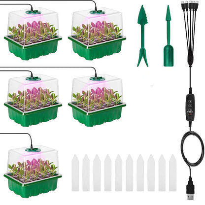 🌱 Palántatálca beépített termesztőlámpával