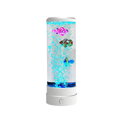 LED akváriumvilágítás buborékos halakkal