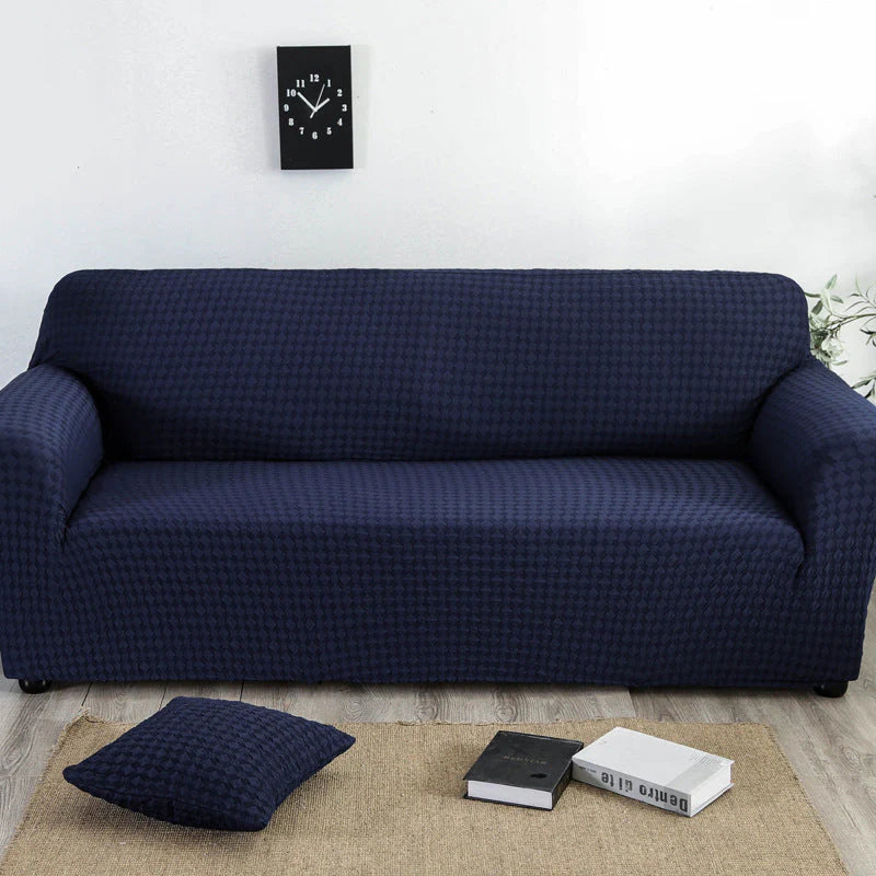 Kötött, rugalmas jacquard kanapéhuzat