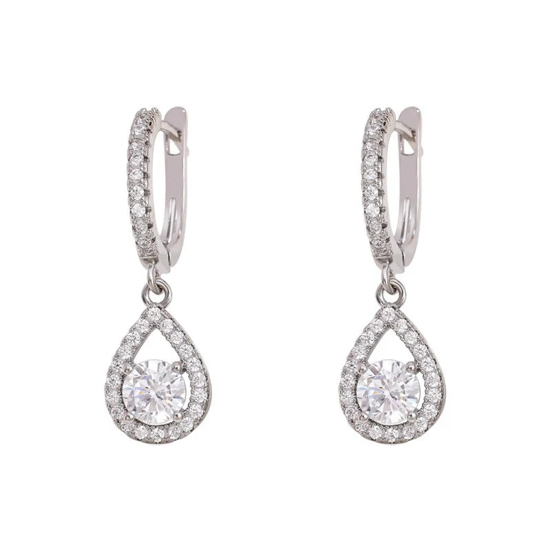 💎Elegáns karika fülbevalók lógó cseppel