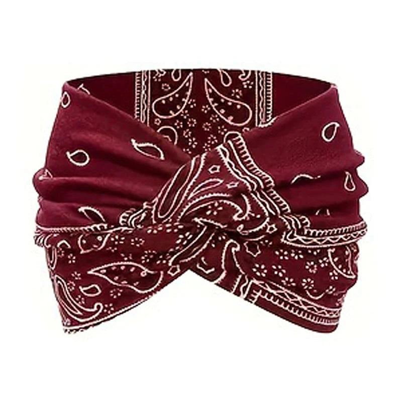 ✨Vásárolj 1-et, kapsz 2-t ingyen✨Széles, nyomtatott, csomós hajpánt nőknek🎀