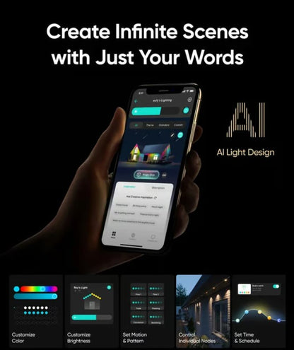 ⏰Utolsó napi kiárusítás🌈Intelligens Rainbow LED állandó kültéri világítás