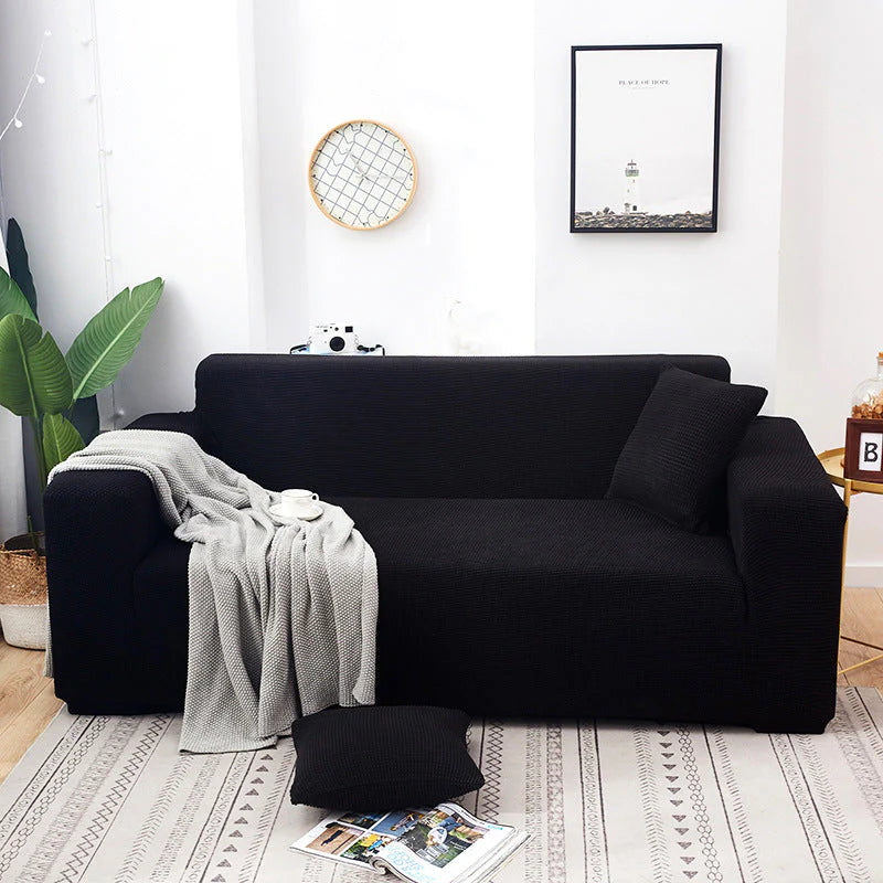Kötött, rugalmas jacquard kanapéhuzat