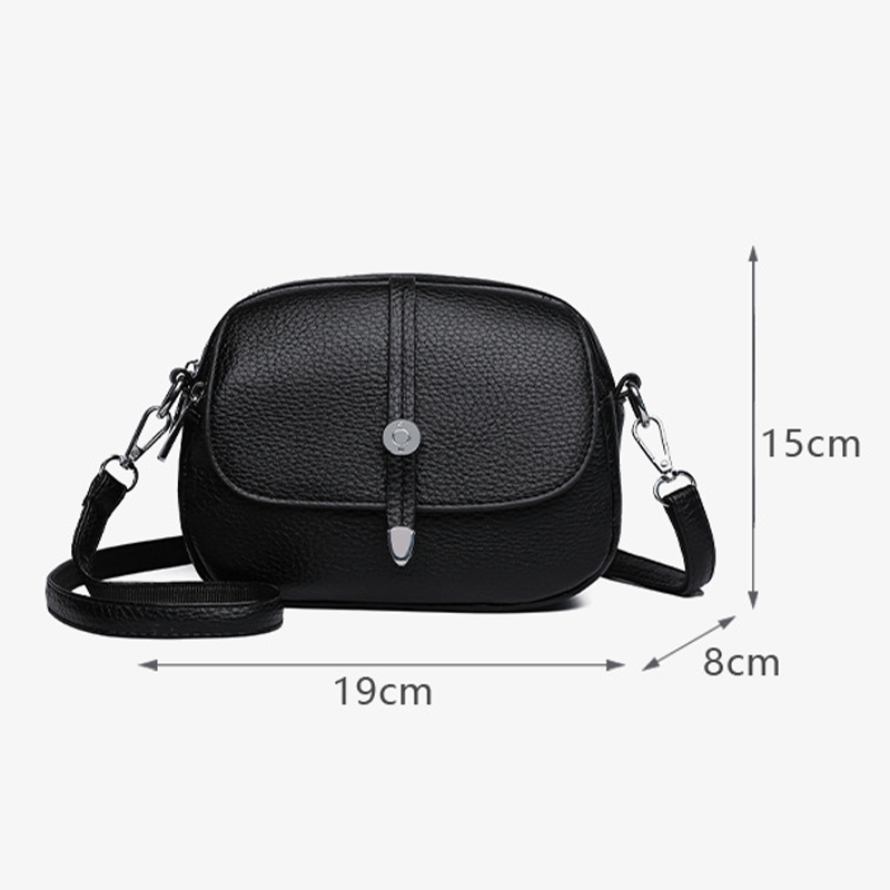 Könnyű, egyszínű női crossbody táska