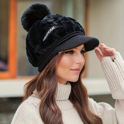 💁‍♀️A legjobb téli ajándék🎁👒 - Női téli sapka 2025 rövid karimájú🥰