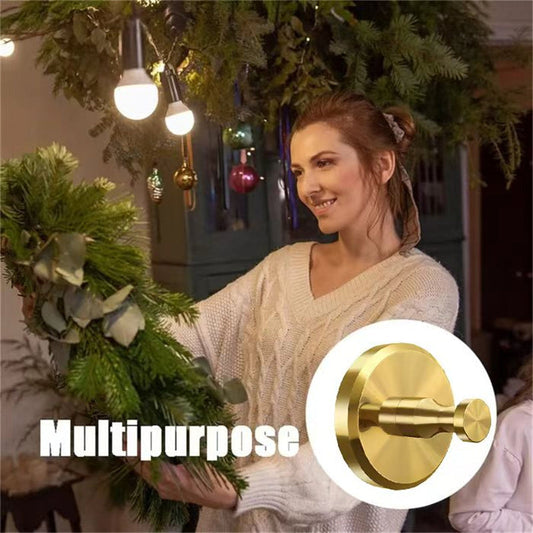✨Rozsdamentes acél tapadókorongos kampó - 🎄Karácsonyi koszorúk felakasztására alkalmas