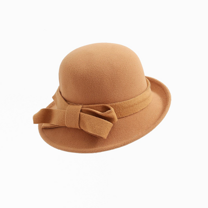 💖Női vintage kalap oldalsó masnival