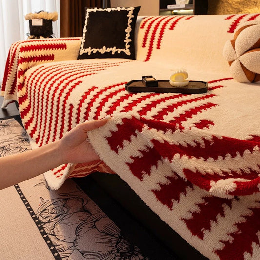 Puha, plüss, csúszásmentes kanapéhuzat🧣