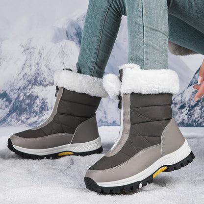 【EU36-42】❄️Téli női PU csizma pamut és polár béléssel
