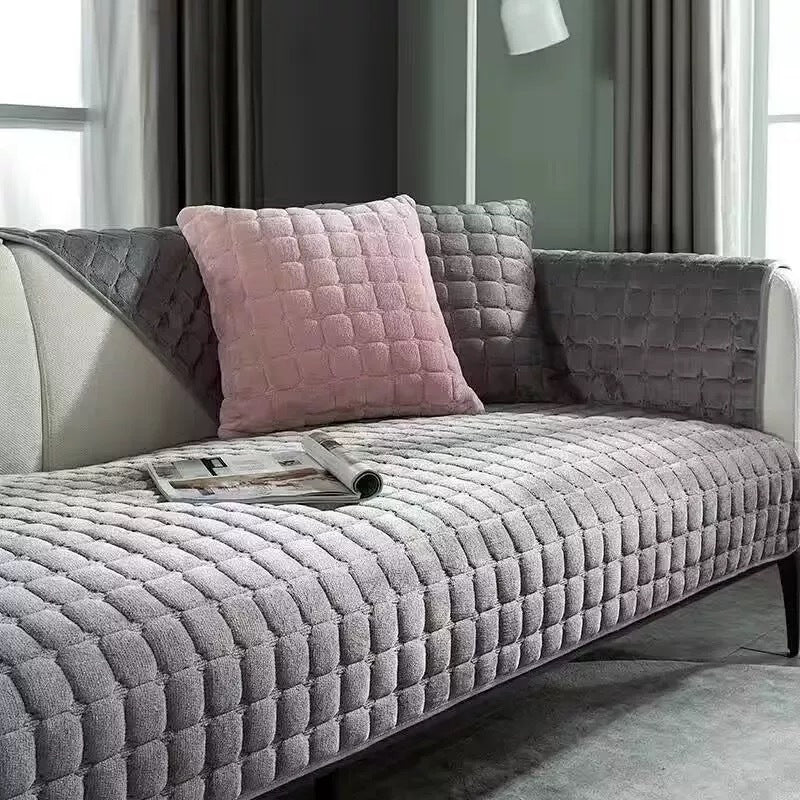 🛋️ Téli csúszásgátló vastag plüss kanapéhuzat