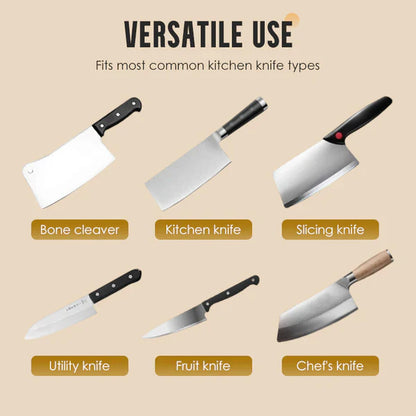 🔪✨ Automatikus konyhai késélező | Tökéletesen éles pengék egyetlen húzással