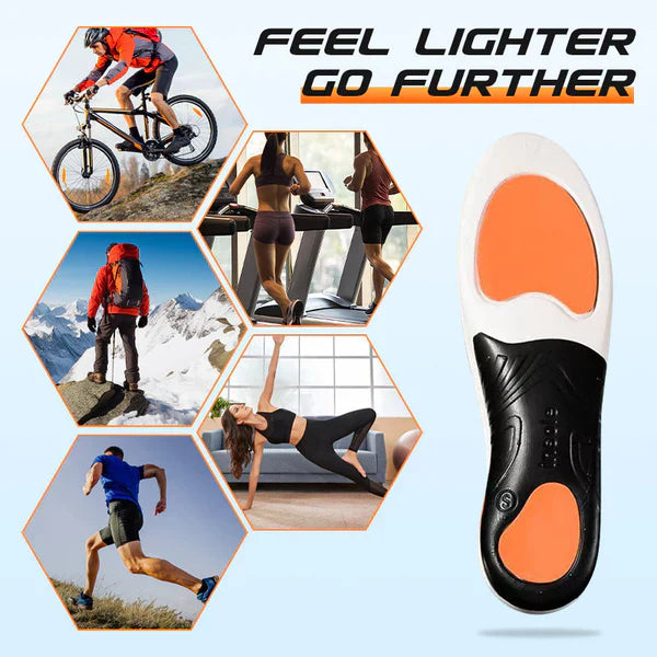 👟Ütéscsillapító sporttalpbetét ívelt talppal🏃‍♂️⚡