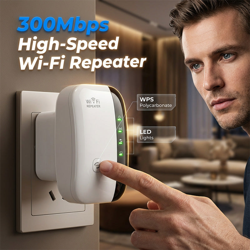 300 Mbps sebességű Wi-Fi jelerősítő és jelerősítő